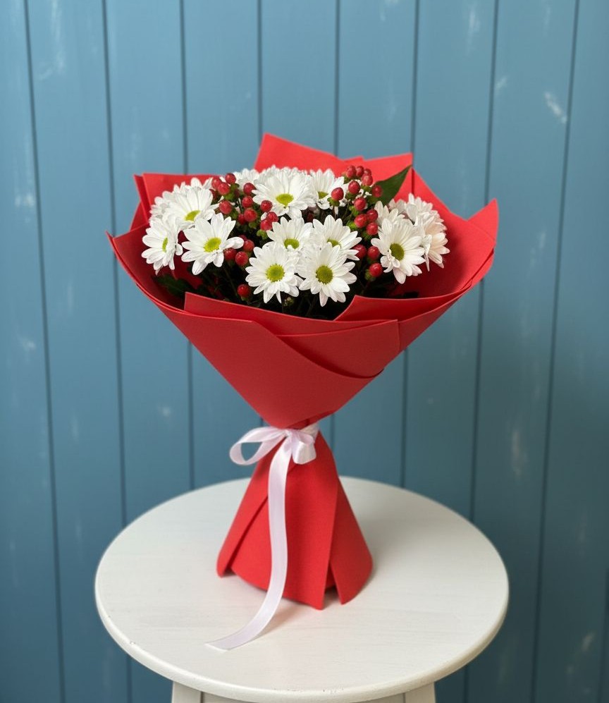 Букет цветов из: Хризантемы в Ягодное