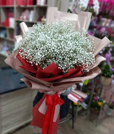 Букет цветов из: Гипсофила в Ягодное