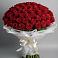 Букет 101 Красная роза Блэк Мэджик в Ягодное