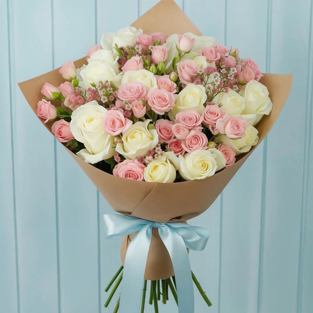 Букет цветов из: Розы в Ягодное