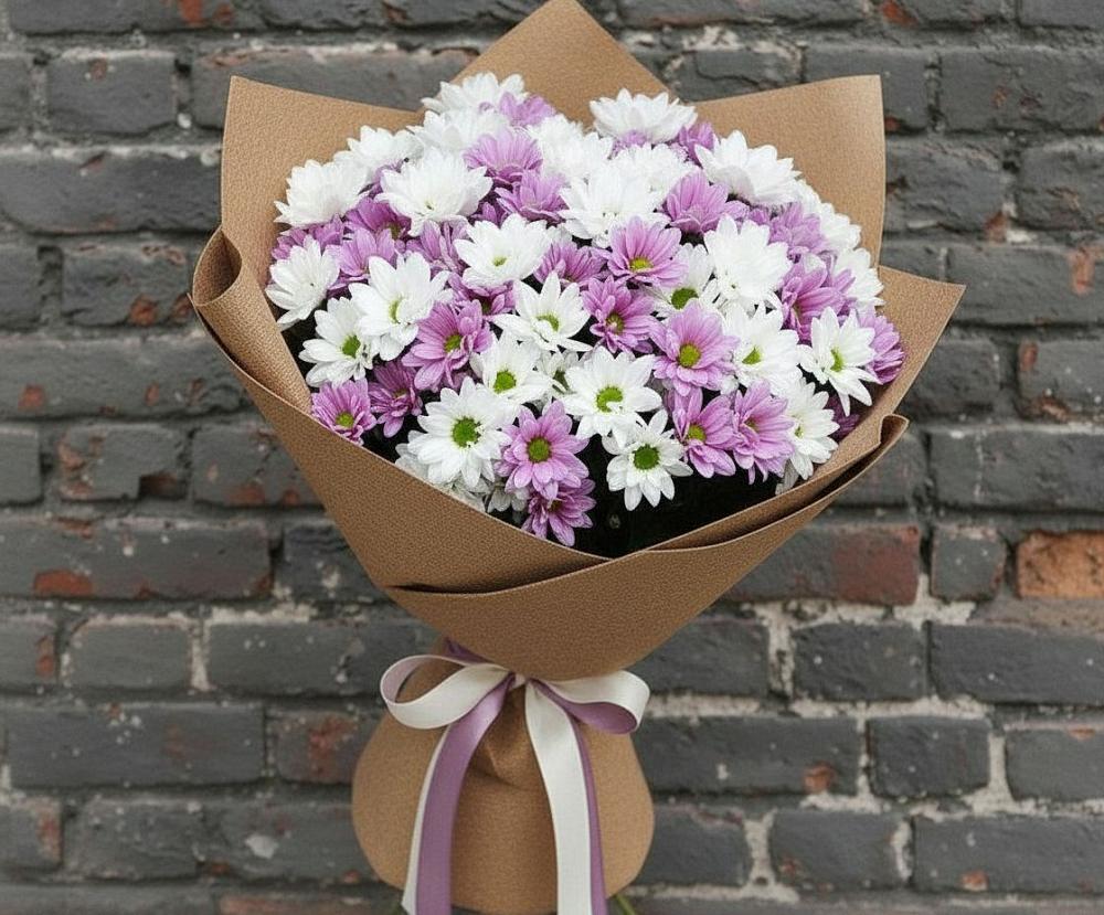 Букет цветов из: Хризантемы в Ягодное