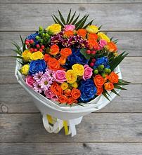 Букет цветов из:  Розы и Хризантемы в Ягодное
