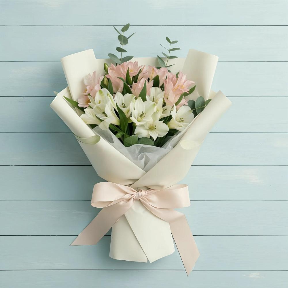 Букет цветов из: Альстромерии в Ягодное